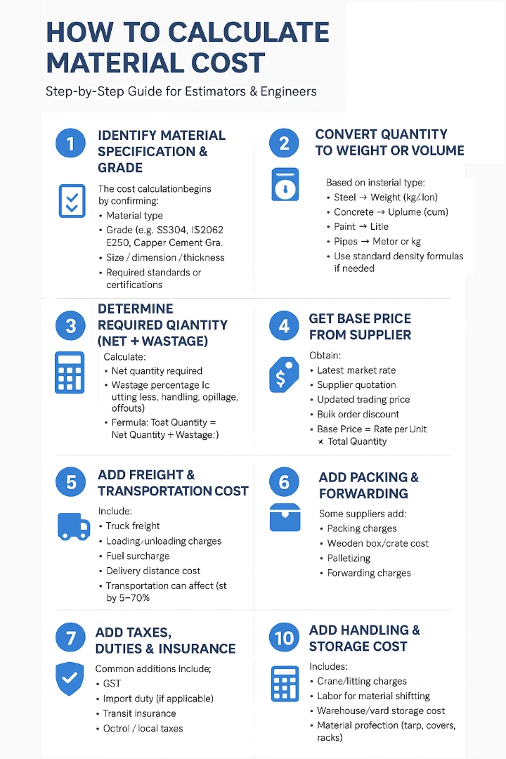 raw material pricing flowchart